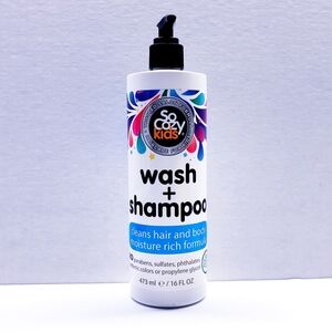 SoCozy Wash + Shampoo For Kids Cleans Hair and Body, 16 Fl Oz